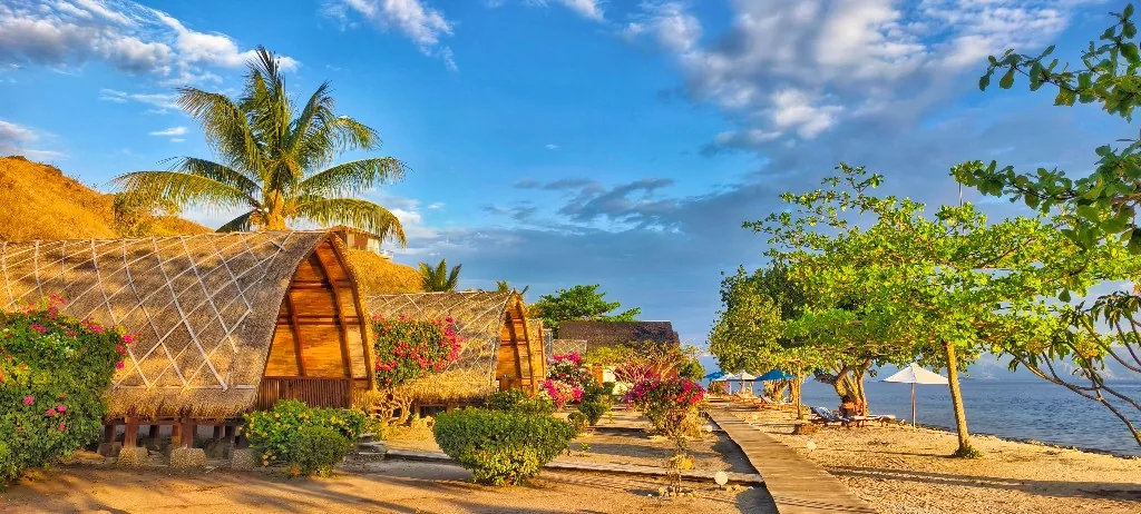 Komodo Resort beachfront bungalows